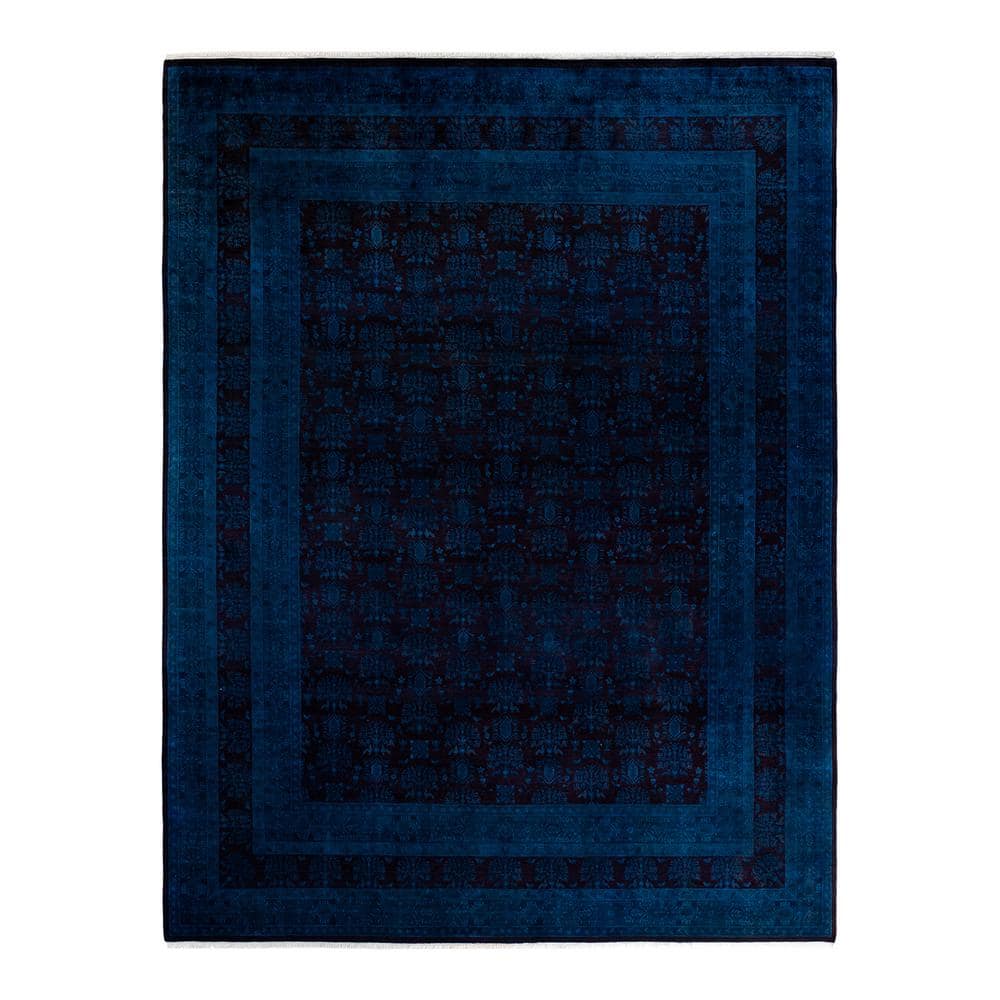 Fine Vibrance Blue 8 ft. x 10 ft. Solid Wool Indoor Area Rug price history on PriceWatchPro