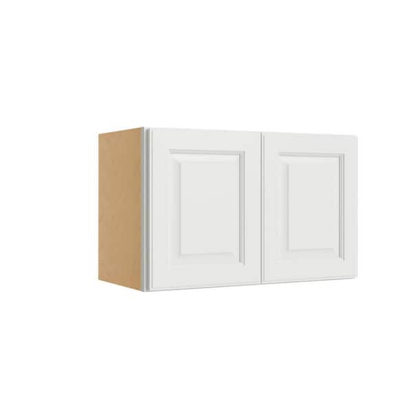 Brighton Raised 24 in. W x 18 in. H x 12 in. D in Painted White Plywood Assembled Wall Cabinet