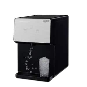 12 in. 32 lb. Self Dispensing Portable Ice Maker in Stainless with Nugget Maker