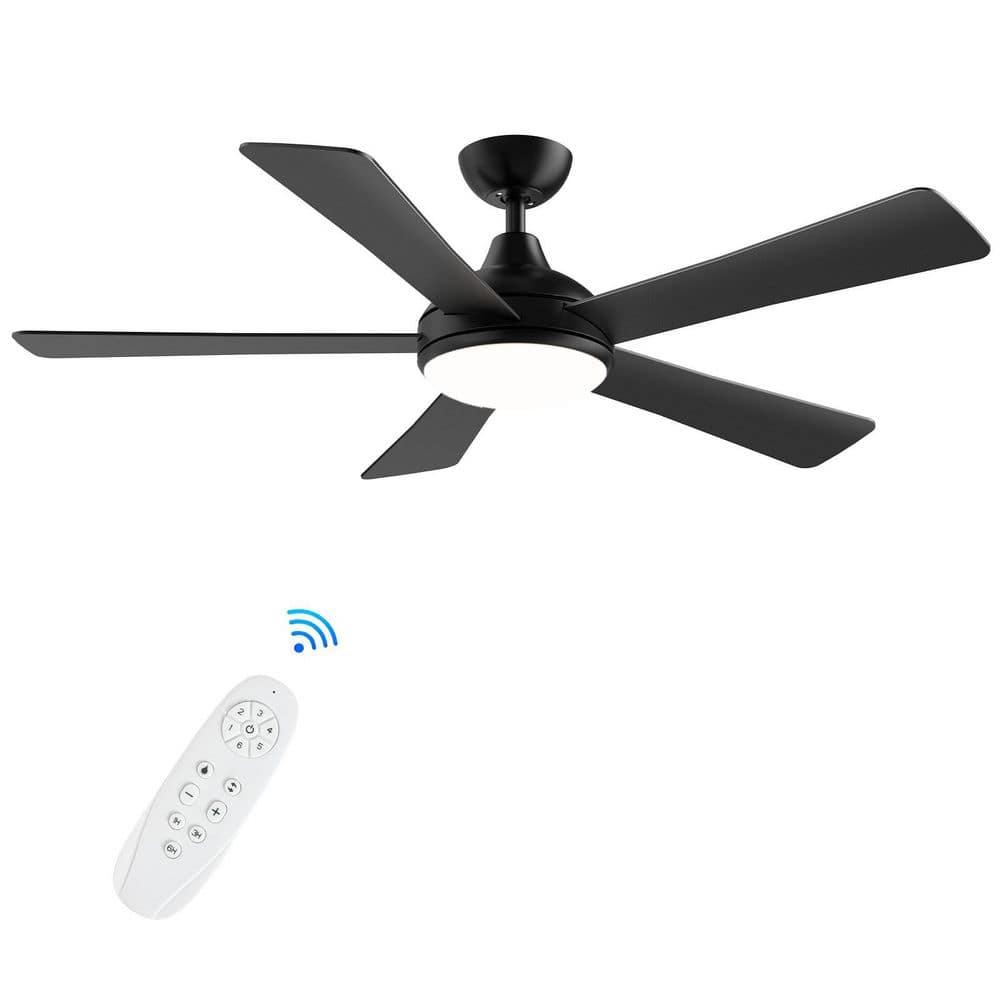 kurusii4 デス ZXXC 52 in 5-Blade Downrod Mount Ceiling Fans in Black with
