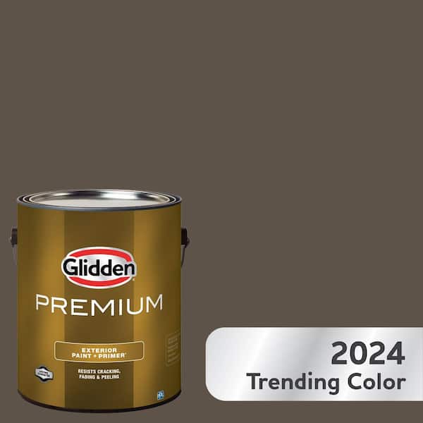 Glidden Premium 1 gal. Cabin Fever PPG1021-7 Semi-Gloss Exterior Latex Paint  PPG1021-7PX-1SG - The Home Depot