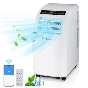 7200 BTU Portable Air Conditioner Cools 400 sq. ft. with Dehumidifier and WiFi Function