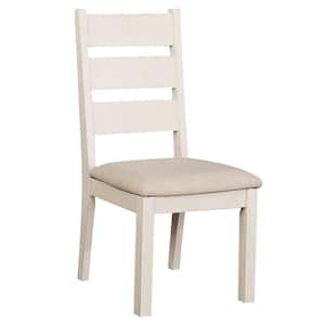 Glenfield Weathered White and White Transitional Style Side Chair