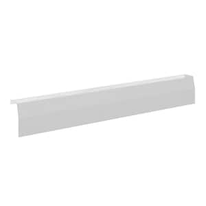 Premium Series 4 ft. Galvanized Steel Easy Slip-On Baseboard Heater Cover in White