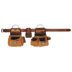 Left-handed Super Framer Leather Brown Tool Belt