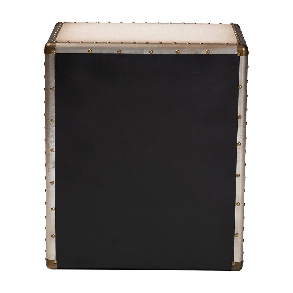 Mallison 20.9 in. Black Rectangle Canvas End Table - thumbnail 6
