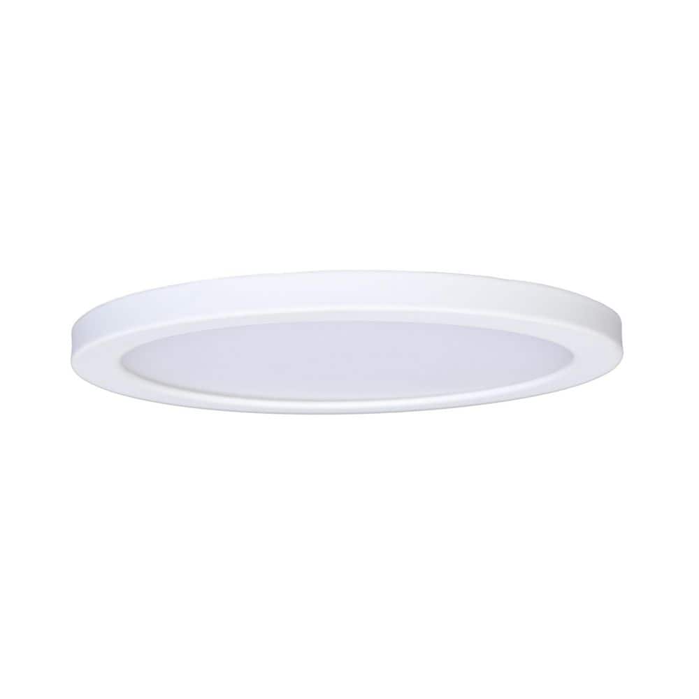 Cylinossis 4 in. 1-Light White Integrated LED Flush Mount Light price history on PriceWatchPro