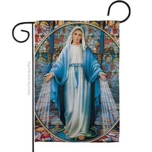 13 in. x 18.5 in. Our Lady of Grace Garden Flag Double-Sided Religious Decorative Vertical Flags