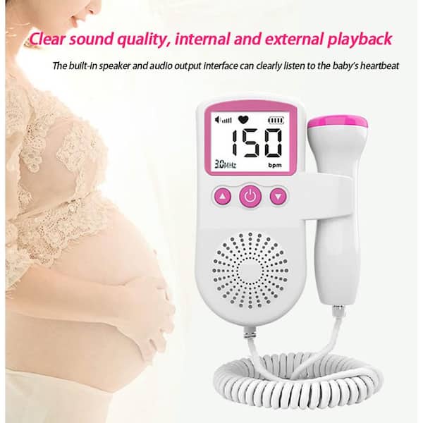 Aoibox Fetal Heart Rate Monitor Home Pregnancy Baby Fetal Sound Heart Rate  Detector HDDB1537 - The Home Depot