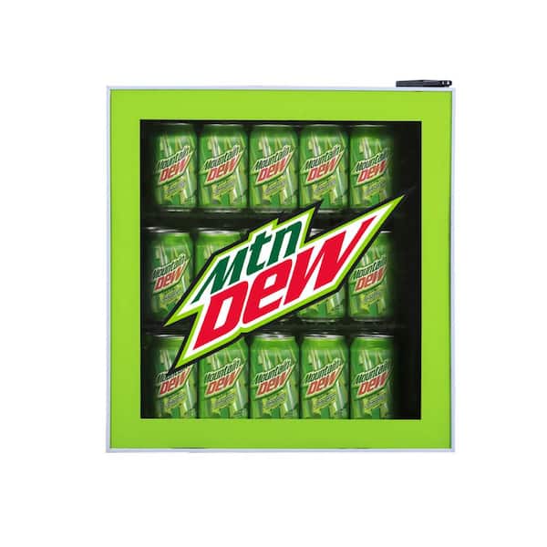 Mountain Dew 17.5 in. 1.8 cu. ft. 50-Can Glass Door, Green Compact Beverage  Fridge with Mt Dew Logo Cooler MIS170MD-6COM - The Home Depot