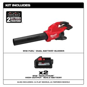 M18 FUEL Dual Battery 145 MPH 600 CFM 18V Lithium-Ion Brushless Cordless Handheld Blower w/Two 6Ah HO Battery (2-Pack)