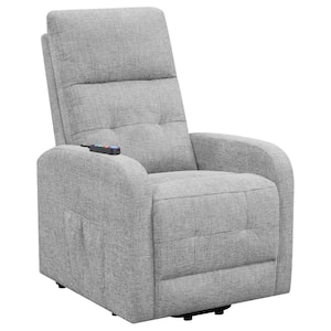 Howie Gray Tufted Fabric Power Lift Recliner