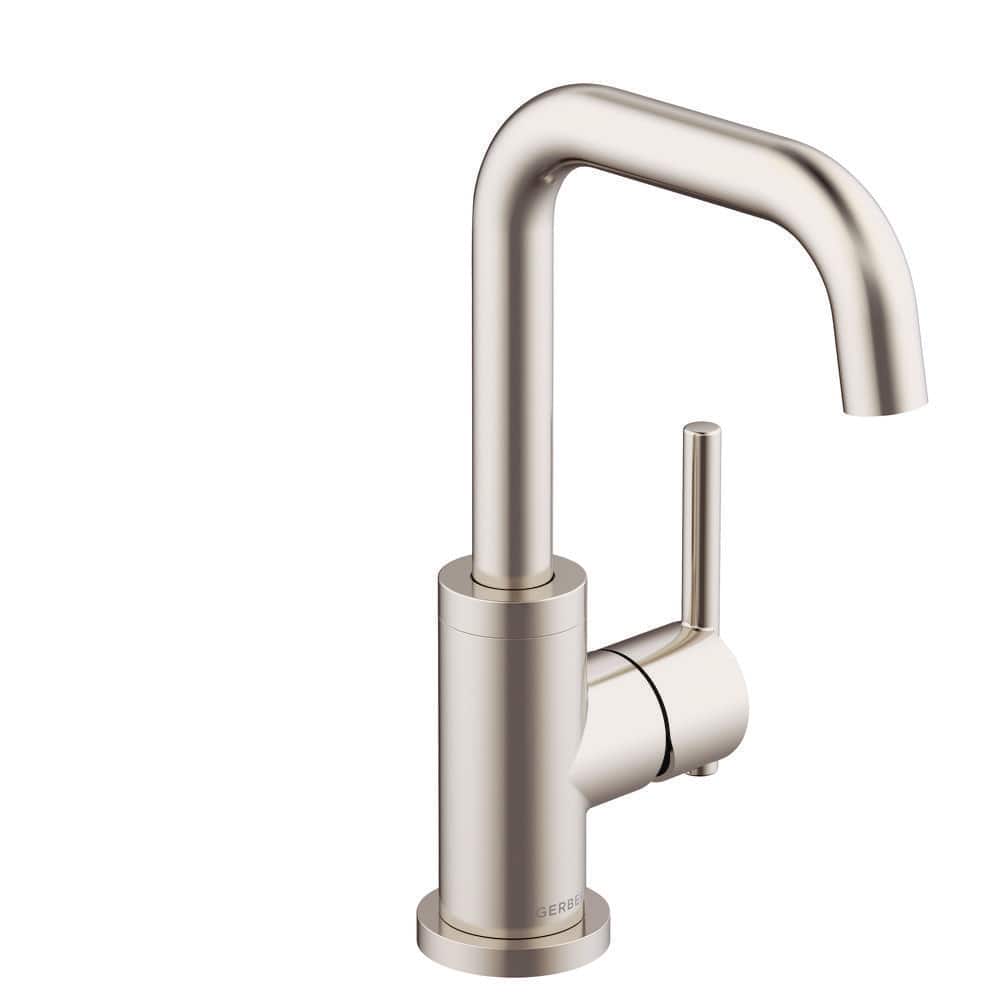 Parma Single Handle Single Hole Bathroom Faucet with Metal Touch Down Drain Included in Brushed Nickel price history on PriceWatchPro