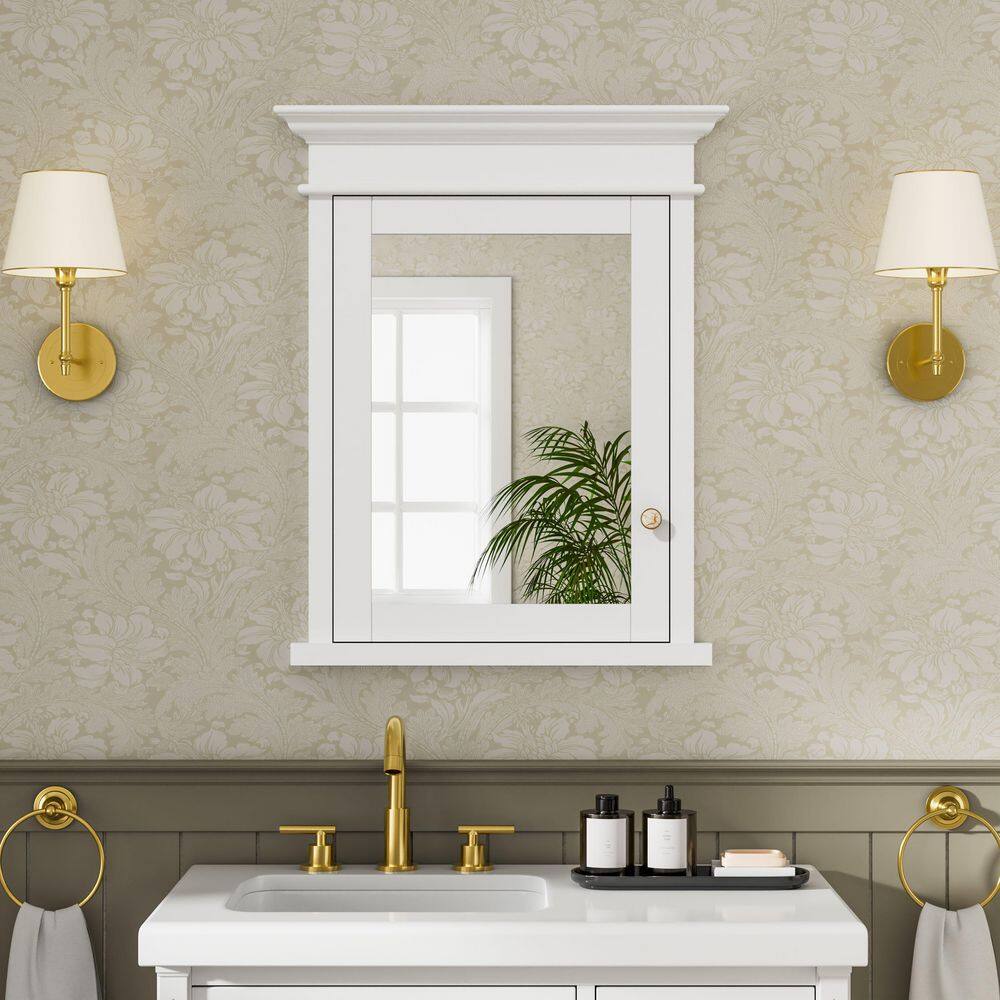 26 in. W x 32 in. H Rectangular Solid Wood Recessed Mount Bathroom Medicine Cabinet with Mirror, BLUM Hinge, Soft Close price history on PriceWatchPro
