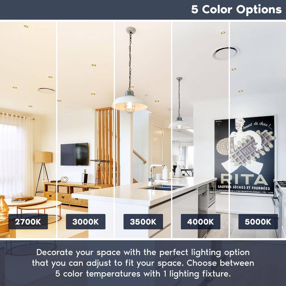 3-Inch Ultra Thin Brushed Nickel LED Recessed Light