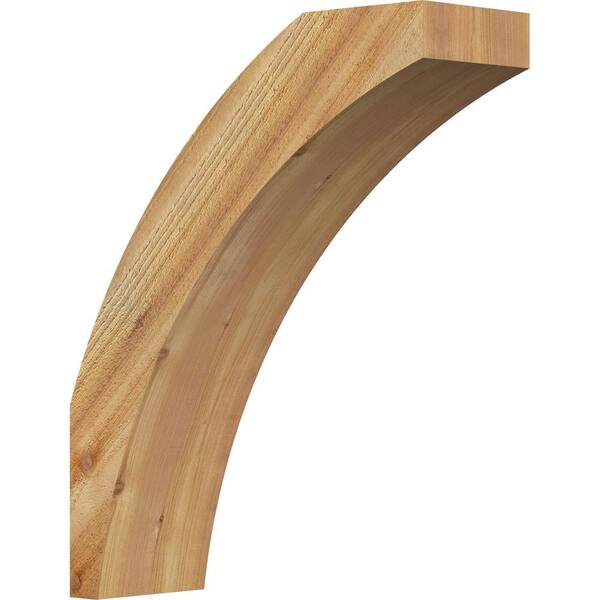 Ekena Millwork 6"W x 18"D x 22"H Thorton Rough Sawn Knee Brace, Western Red Cedar