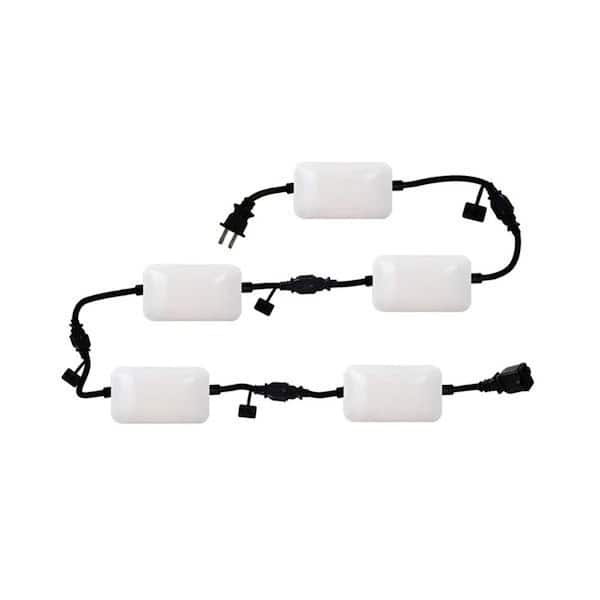 7500 Lumen LED Linkable 50ft String Light with 5 Adjustable Light Heads(1-Pack)