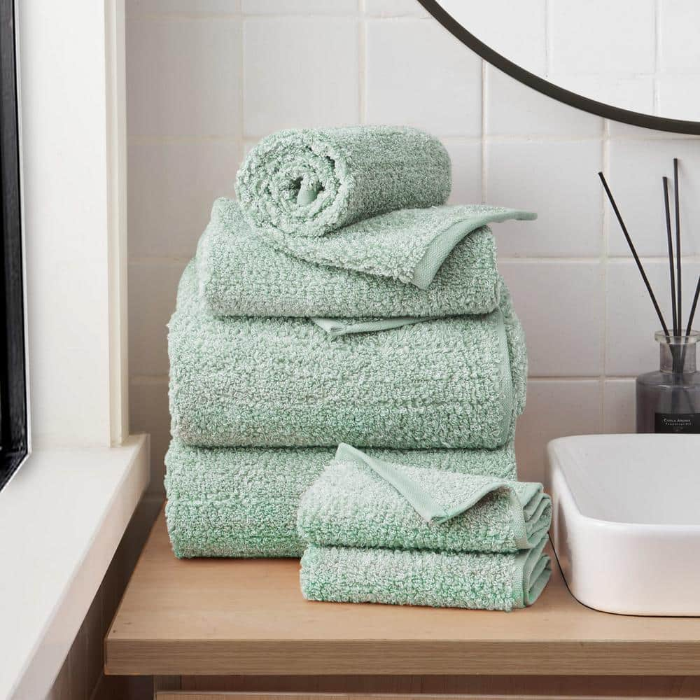 Green decorative bath towels sale