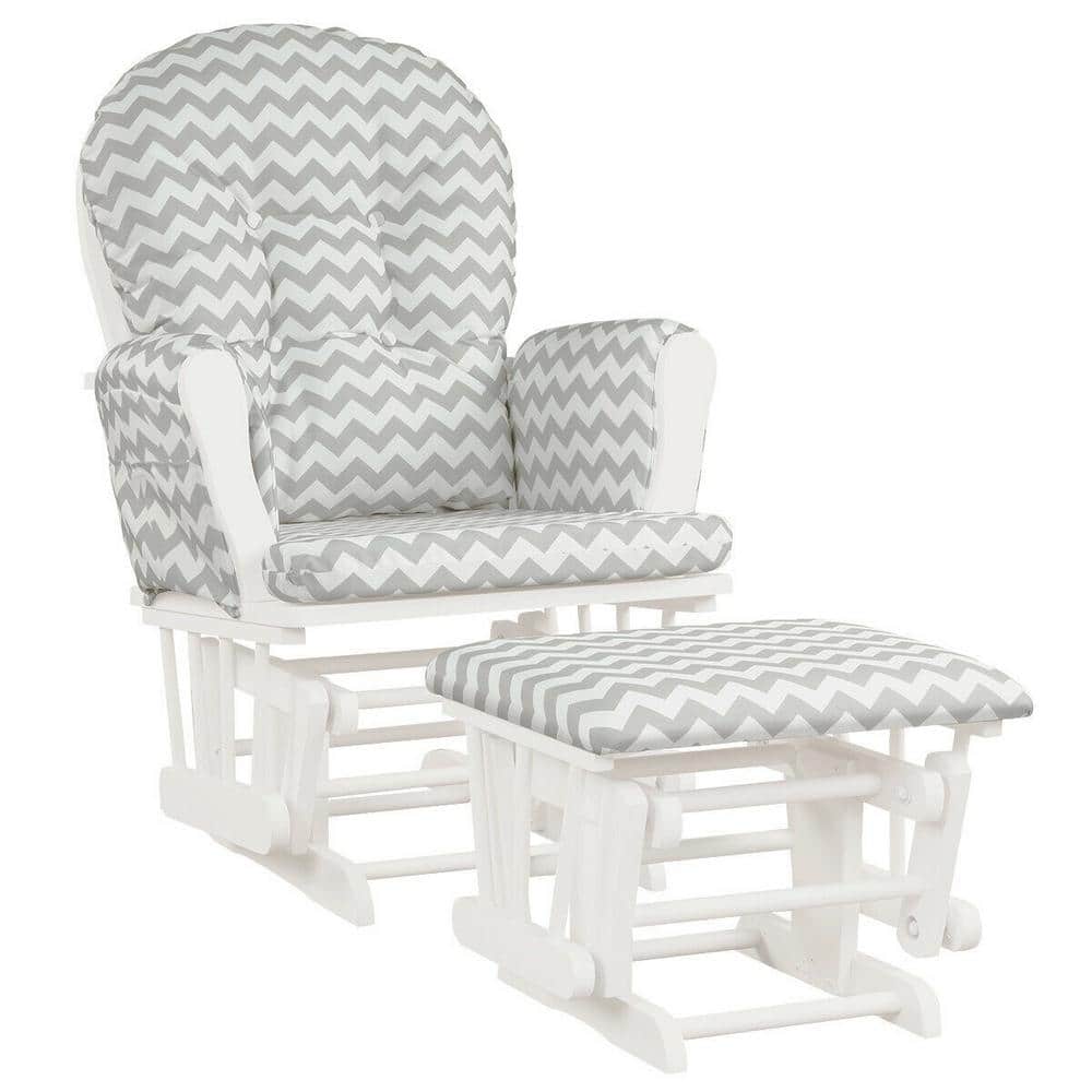 white glider rocker