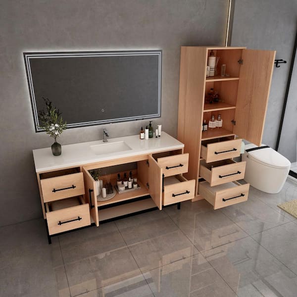 BV Better Vanity Victoria 59 in. W x 20 in. D x 35 in. H Single