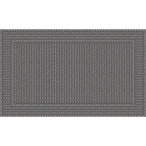 StyleWell Grid Graphite 18 in. x 30 in. Non-Slip Indoor Outdoor Door Mat