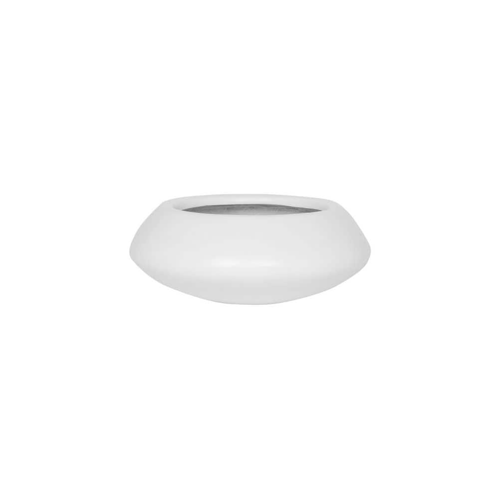 Tara 12.01 in L Matte White Color Planter- Made of Fiberstone, Extra Small price history on PriceWatchPro