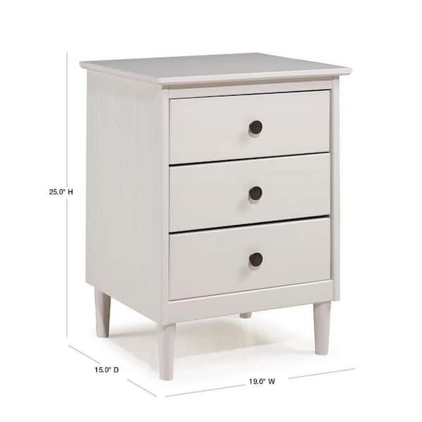 Glory Furniture Louis Phillipe G3190-3N 3 Drawer Nightstand , White