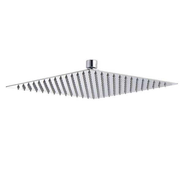 1-Spray Patterns with 1.8 GPM 16 in. Stainless Steel Ceiling Mount Fixed Shower Head in Chrome