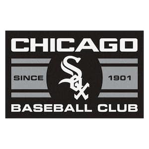  FANMATS 21914 Team Color Crumb Rubber Chicago White Sox Door  Mat, 1 Pack : Sports & Outdoors