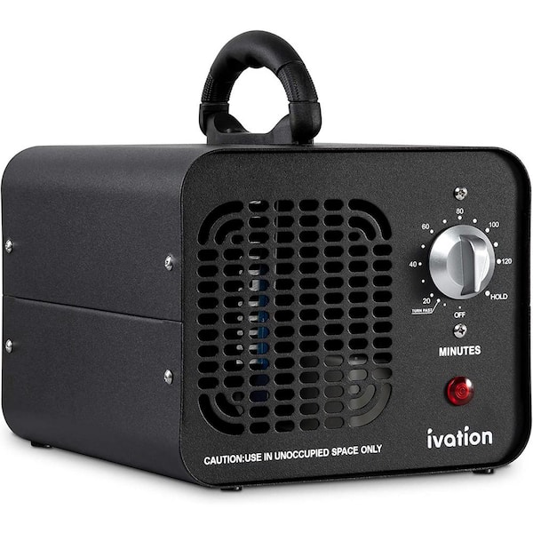 Ivation 10,000 MG/Hour Compact Ozone Generator Air Purifier for Large Rooms Up to 5,000 Square Feet