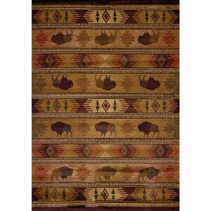 Genesis in Multi Color 7 ft. 4 in. x 1 ft. 11 in. Abstract Polypropylene Area Rug