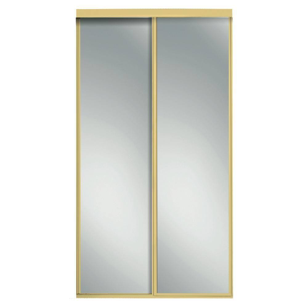 Contractors Wardrobe 72 in. x 96 in. Concord Bright Gold Aluminum Frame