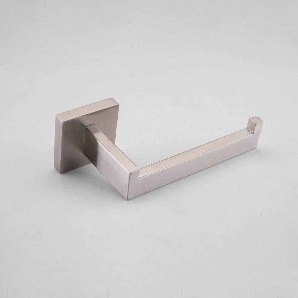 Brushed Nickel 4-Piece Bathroom Hardware Set with Towel Bar