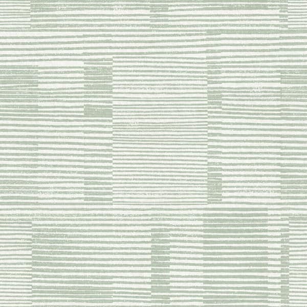 A-Street Prints Callaway Woven Stripes Green Matte Paper Wallpaper ...