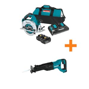 18V X2 LXT (36V) Brushless 7-1/4 in. Circular Saw Kit 5.0Ah with 18V LXT Reciprocating Saw