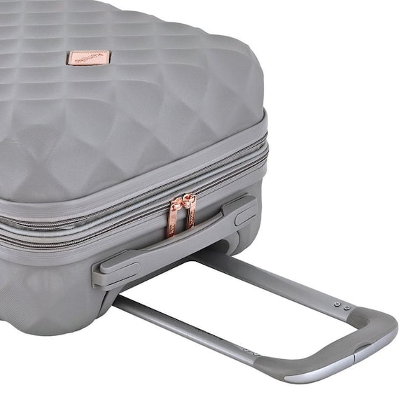 Kensie 20 in. Paloma (Gray) Rolling Expandable Carry-On Luggage KN