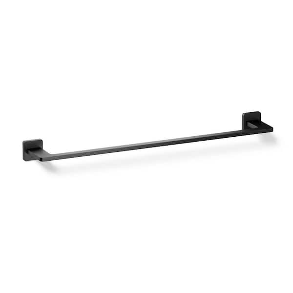 Mavera 24 in. Wall Mounted Towel Bar in Matte Black