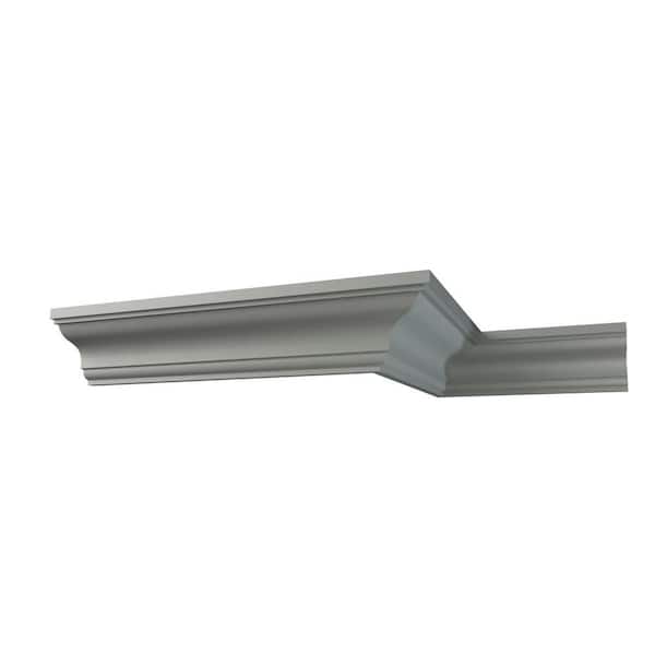 Ekena Millwork June 4.75 in. D x 4.75 in. W x 12 in. L Polyurethane Crown Moulding Sample