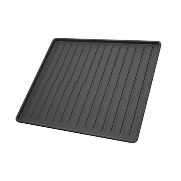25 in. L x 22 in. W Drying Mat Premium Waterproof Under-Sink Mat in Matte Black