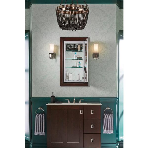Poplin 29.5 in. Medicine Cabinet Surround in Claret Suede Poplin 29.5 in. Medicine Cabinet Surround in Claret Suede