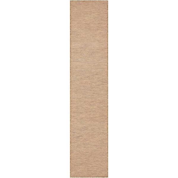 Positano Jute 2 ft. x 12 ft. Solid Contemporary Runner Area Rug
