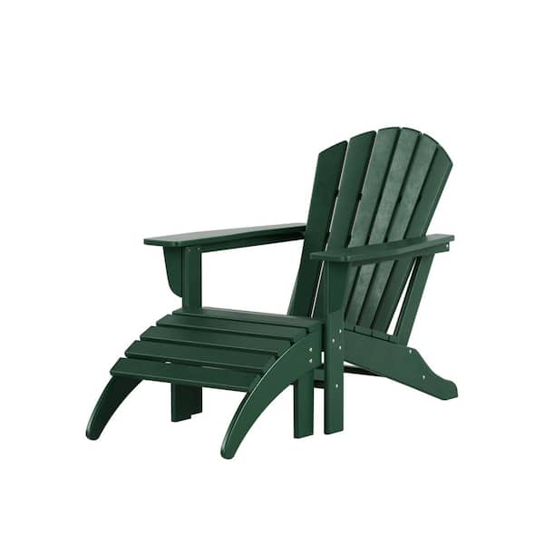 Westin Outdoor Vesta Dark Green Plastic, Colored Plastic Adirondack Chairs Home Depot