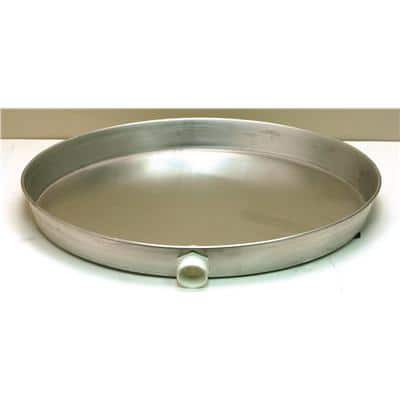 CAMCO:Camco Aluminum Water Heater Pan, 26 in. with PVC Fitting
