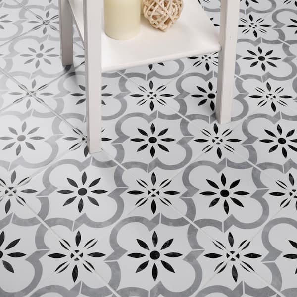Azila 8 in. x 8 in. Matte Porcelain Encaustic Floor and Wall Tile (72 cases/371.52 sq. ft./pallet)