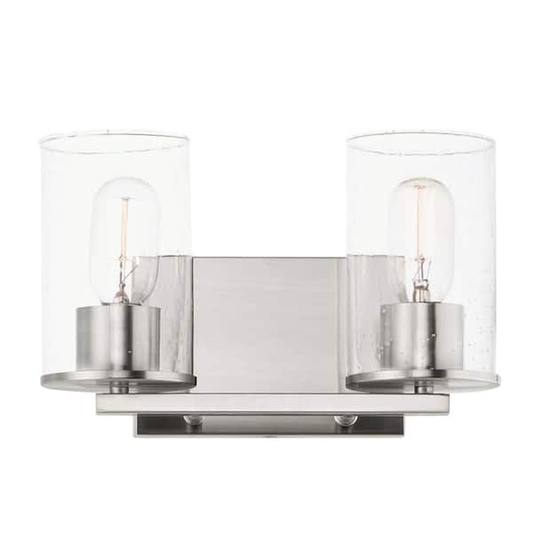 Maxim Lighting Sleek 40 in. 2-Light Satin Nickel Bath Vanity Light