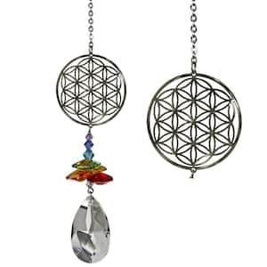 Woodstock Rainbow Makers Collection, Crystal Fantasy, 4.5 in. Flower of Life Crystal Suncatcher