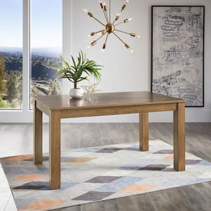GOJANE Modern Oval Extendable MDF 59 in. Metal Cross Legs