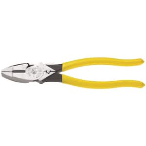 9 in. High Leverage Side Cutting Pliers with Connector Crimping