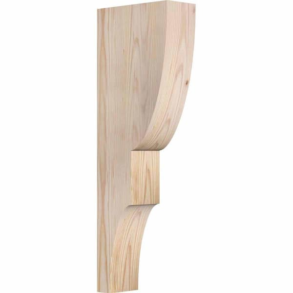 Ekena Millwork 3-1/2 in. x 8 in. x 24 in. Douglas Fir Ridgewood Smooth Corbel