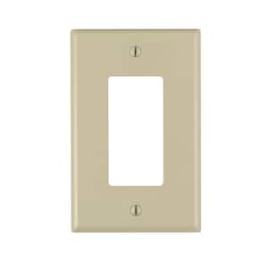 Decora 1-Gang Midway Nylon Decorator/Rocker Wall Plate - Ivory